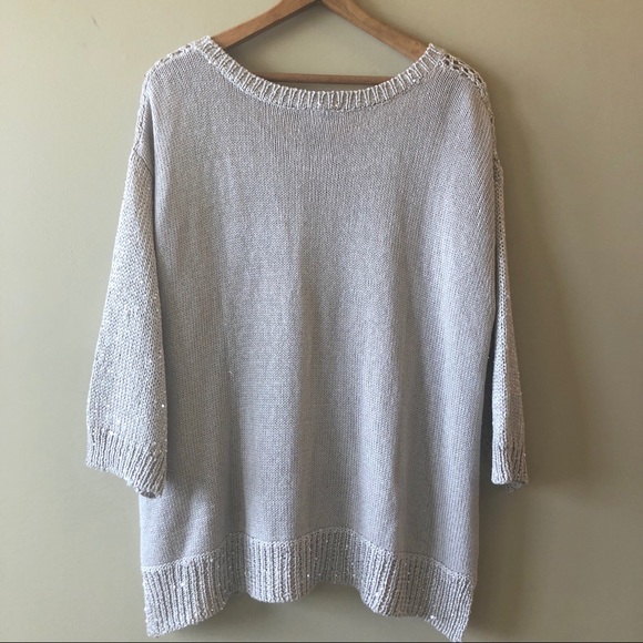 Lane Bryant loose knit sequin tunic sweater - Picture 5 of 5